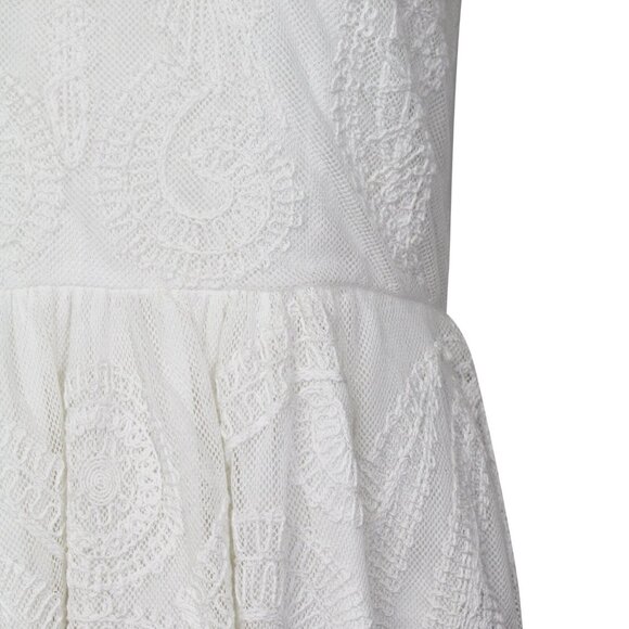 ANTHROPOLOGIE YOANA BARASCHI WHITE LACE DRESS! Size 6 - Picture 4 of 8